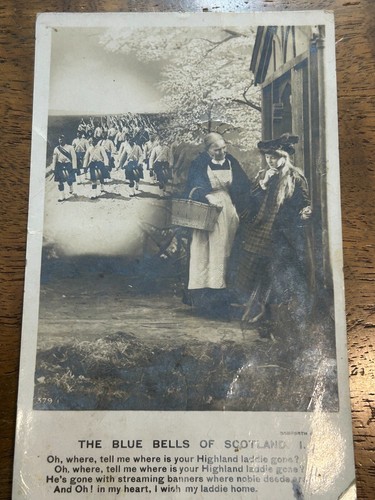 Postcard 1906 blue bells - 1906-,
