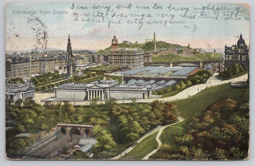 Edinburgh from castle - from,