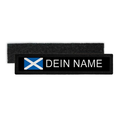 Namenspatch schottland schwarz - namenspatch,