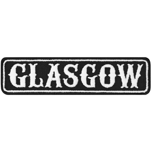 Glasgow biker patch aufnäher - glasgow, patch/aufnäher