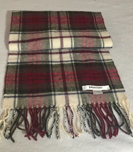Johnstons plaid neck scarf - plaid,