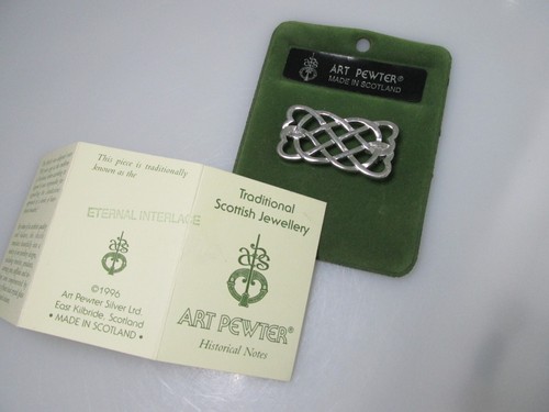 Art pewter brooch kilbride - art,